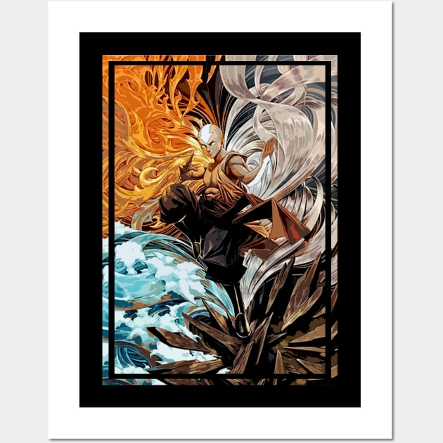 Aang Rage Mode Avatar Wall Art by aldistar